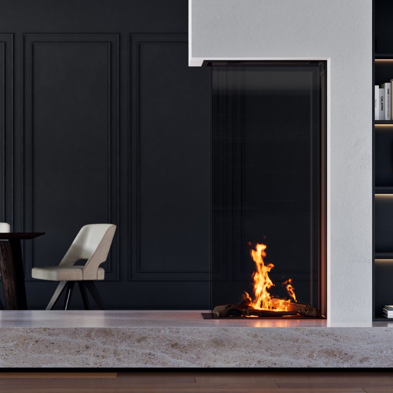 Element4 Sky Large R (62" Vertical Roomdivider Bio Ethanol Fireplace ...