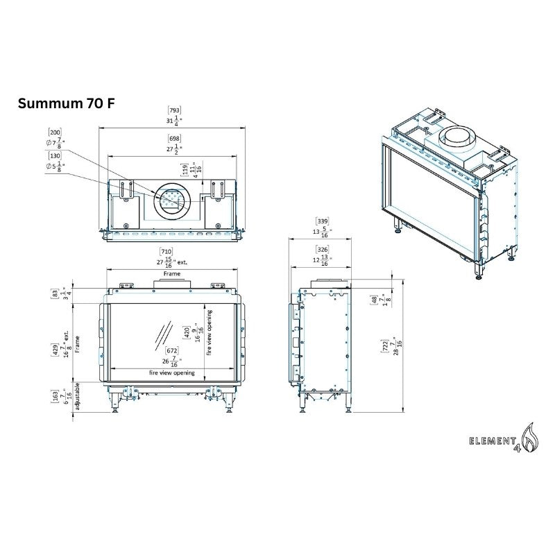 Element4 Summum 70 F Technical Drawing Specs