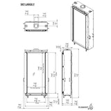 Element4 Bioethanol Sky Large Technical Drawing Specs