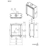 Element4 Bioethanol Sky Small Technical Drawing Specs