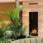 Element4 Sky Large Outdoor place near garden with Double Burner and True-to-Nature Wood Logs