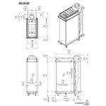 Element4 Sky Medium Roomdivider Technical Drawing Specs