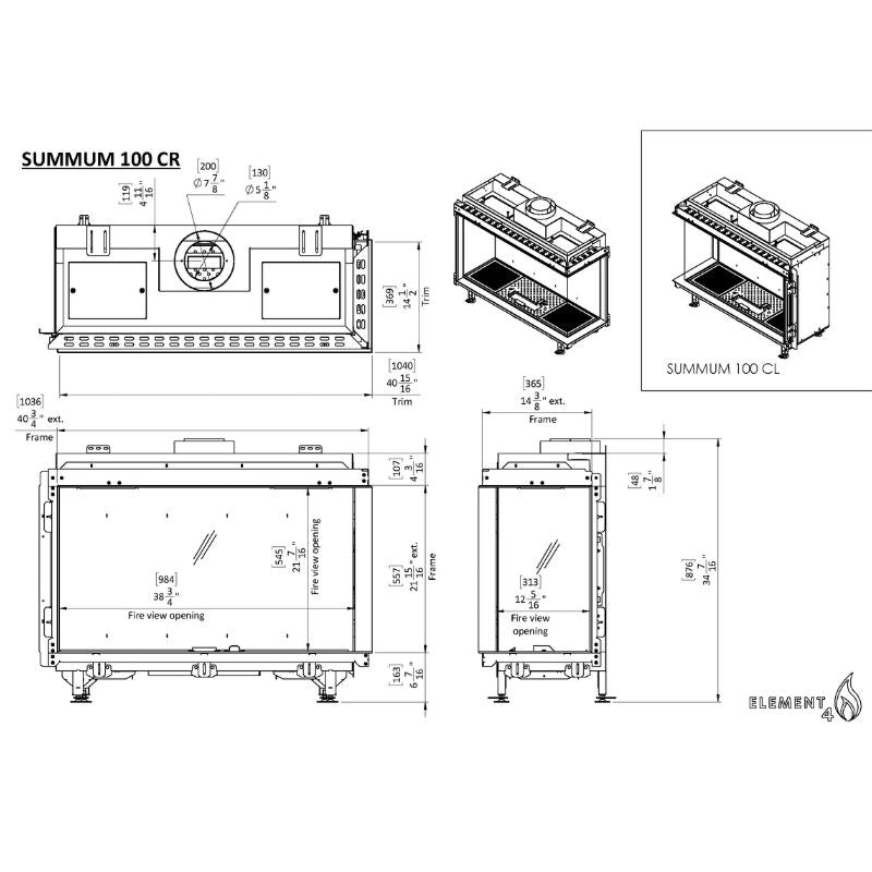 Element4 Summum 100 C Technical Drawing Specs
